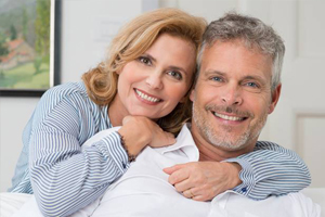 a smiling couple