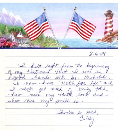 a best dentist testimonial