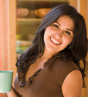 a smiling woman