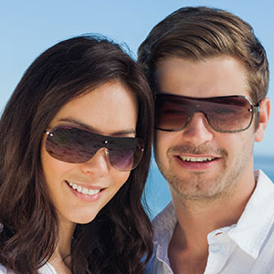a smiling couple
