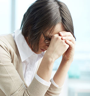 a migraine sufferer