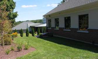 outside our green office