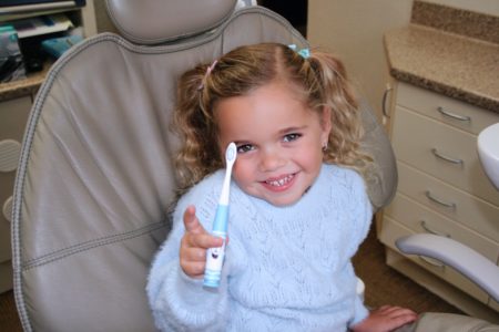a pediatric dentist patient