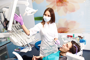 a patient receiving preventive care