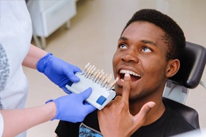 a patient receiving dental care