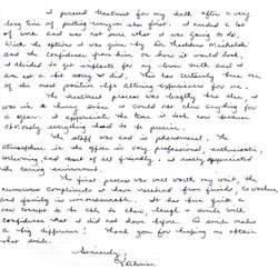 a letter from a patient