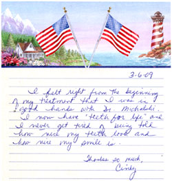 a letter from a patient