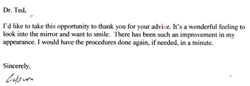 letter from a patient