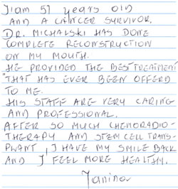 a letter from a patient