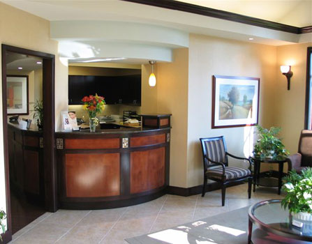 the front desk at Radiant Smiles of Rocky Hill